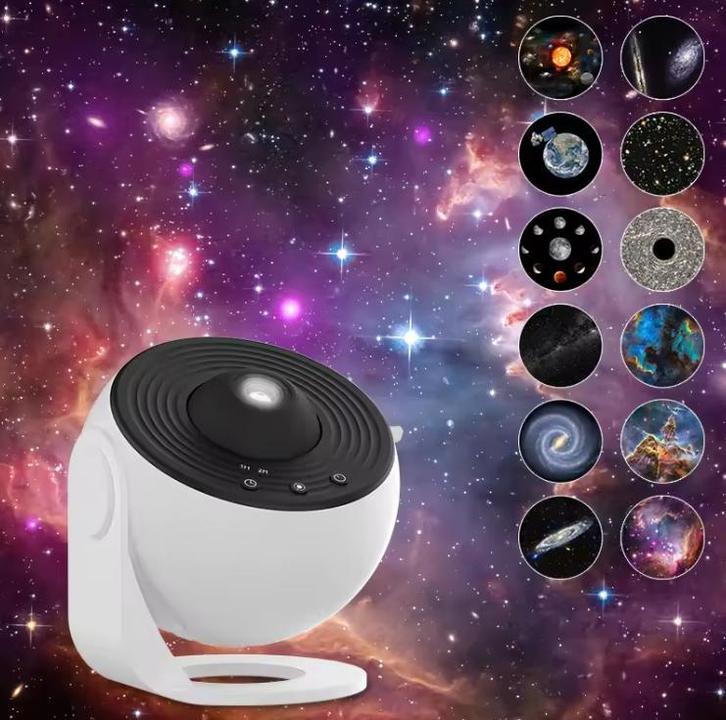 Galaxy Projector 12-in-1 – Sterrenhemel Nachtlamp Projector, Huis en Inrichting, Lampen | Tafellampen, Nieuw, Verzenden