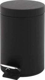 V-Part - Pedaalemmer 5 liter - Steel - zwart - Prullenbak, Huis en Inrichting, Ophalen of Verzenden, Zo goed als nieuw