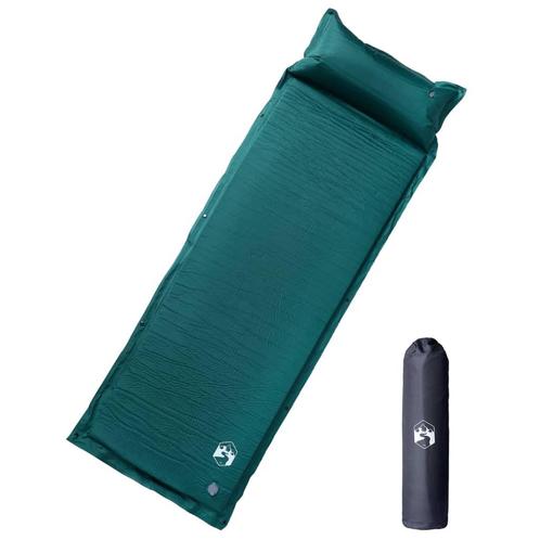 vidaXL Kampeermatras met kussen zelfopblazend 1-persoons, Caravans en Kamperen, Slaapzakken, Nieuw, Verzenden