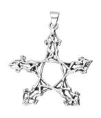 Zilveren Godinnen pentagram kettinghanger, Sieraden, Tassen en Uiterlijk, Kettinghangers, Verzenden, Nieuw
