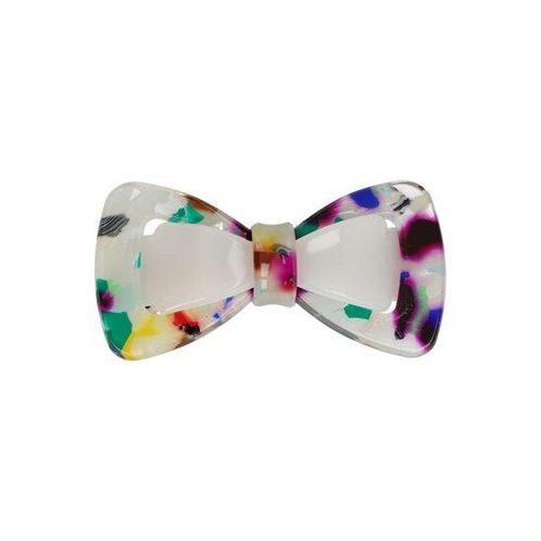 Haarspeld Strikje Duo Marmer 6,5cm Zwart Multi Color, Sieraden, Tassen en Uiterlijk, Uiterlijk | Haarverzorging, Verzenden