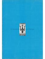 1978 MASERATI PORTFOLIO BROCHURE, Boeken, Auto's | Folders en Tijdschriften, Nieuw, Author