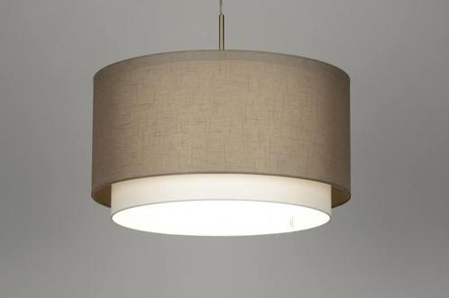 Rietveld Hanglampen - Taupe - Stof, Huis en Inrichting, Lampen | Hanglampen, Verzenden
