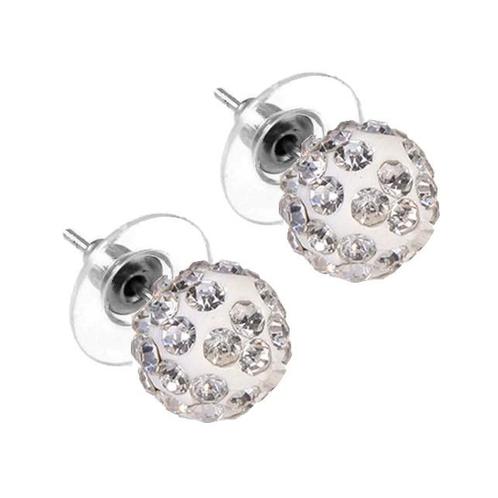 Fako Bijoux® - Oorbellen - Disco Dots - Steker - Wit, Sieraden, Tassen en Uiterlijk, Oorbellen, Verzenden