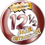 Paperdreams - XL Button - 12,5 jaar getrouwd - Doorsnee 10 c, Verzamelen, Speldjes, Pins en Buttons, Ophalen of Verzenden, Nieuw