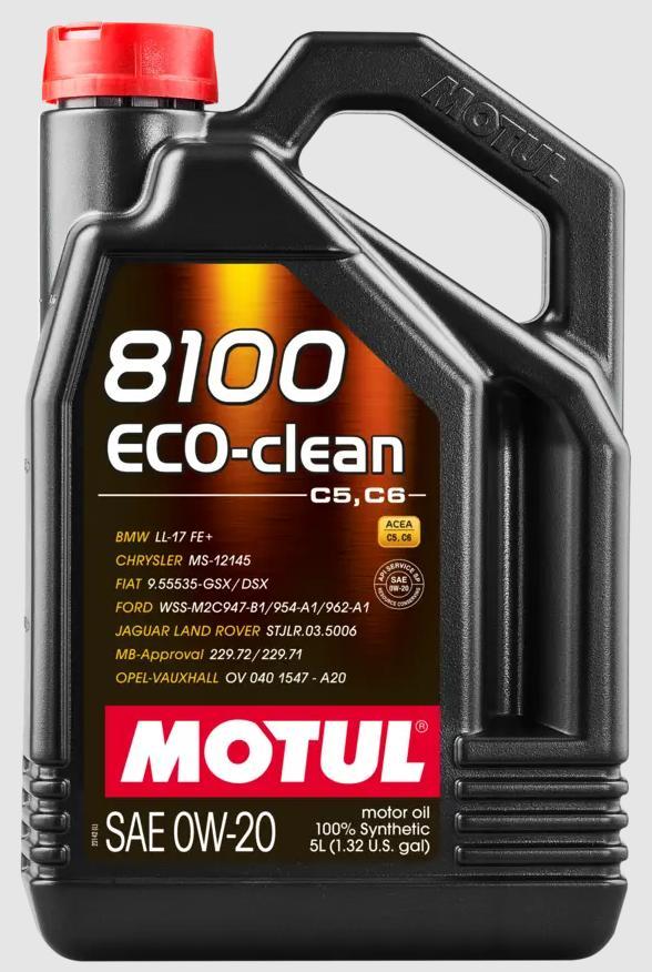 Motul 8100 ECOCLEAN 0W20 5L, Auto diversen, Onderhoudsmiddelen, Ophalen of Verzenden