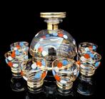 Art Deco likeurset - Bohemia - Drinkservies voor 6 - Glas, Antiek en Kunst, Kunst | Designobjecten
