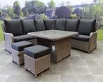 Bilbao hoek dining loungeset 6 delig grijs, Tuin en Terras, Tuinsets en Loungesets, Ophalen of Verzenden, Nieuw, Wicker