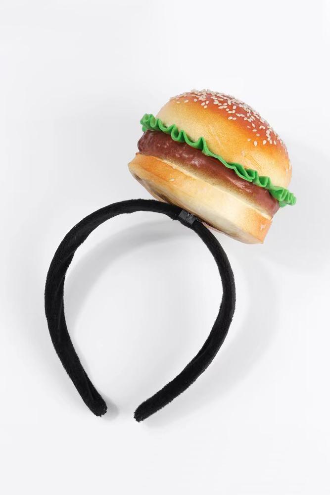 Haarband Hamburger Diadeem Burger Broodje Cheeseburger Schui, Kleding | Dames, Carnavalskleding en Feestkleding, Accessoires, Nieuw