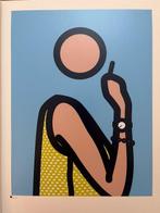 Julian Opie (1958) - Ruth with Cigarette 2, Antiek en Kunst, Kunst | Schilderijen | Modern