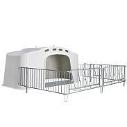 Kalveriglo CalfOTel XL-10 met 6 delig hekwerk, Dieren en Toebehoren, Runderen