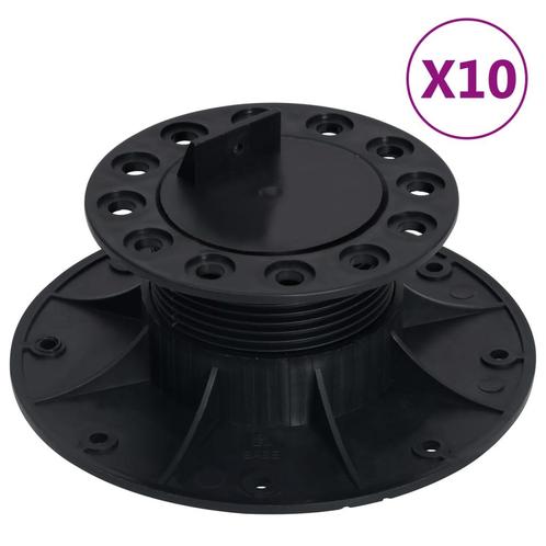 vidaXL Terrasdragers verstelbaar 10 st 60-88 mm, Doe-het-zelf en Verbouw, Vloerdelen en Plavuizen, Nieuw, Verzenden