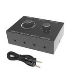 4 Poorts Audio Switch - Bi-Directionele - 4x 3.5mm jack, Verzenden, Nieuw