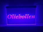 Oliebollen oliebol neon bord lamp LED verlichting reclame li, Verzenden, Nieuw