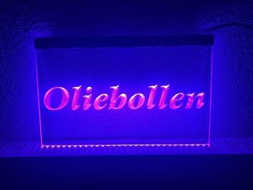 Oliebollen oliebol neon bord lamp LED verlichting reclame li beschikbaar voor biedingen