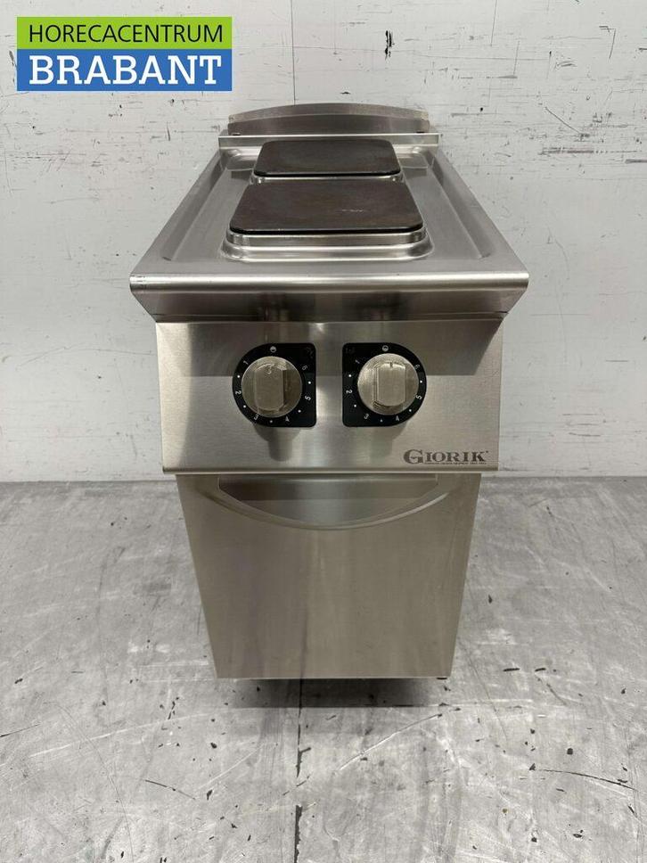 RVS Giorik Elektrisch fornuis kookplaat 2 pitten 400V Horeca, Zakelijke goederen, Horeca | Keukenapparatuur, Gebruikt, Ophalen of Verzenden