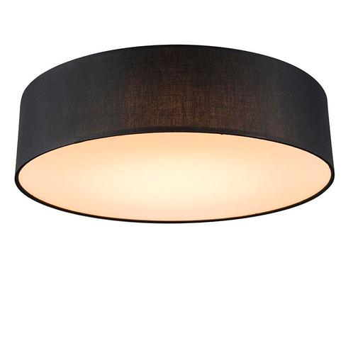 Plafondlamp zwart 40 cm incl. LED - Drum LED, Huis en Inrichting, Lampen | Plafondlampen, Nieuw, Overige materialen