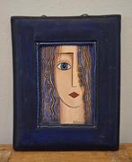 Europese School - Jongedame met krullend haar, uniek werk, Antiek en Kunst