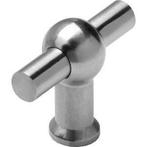 Intersteel Knop T-vorm 20mm recht rvs Intersteel, Ophalen of Verzenden, Nieuw