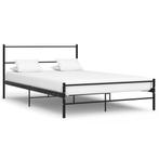 vidaXL Bedframe metaal zwart 120x200 cm, Huis en Inrichting, Slaapkamer | Bedden, Verzenden, Zwart, Nieuw, Twijfelaar