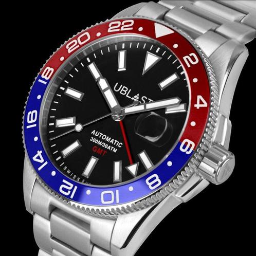 Ublast - Royal GMT Professional - UBRG44BBR - Automatic, Sieraden, Tassen en Uiterlijk, Horloges | Heren