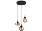 TRIO LUMINA - Hanglamp - Zwart mat - excl. 3x E14 10W -, Verzenden, Zo goed als nieuw