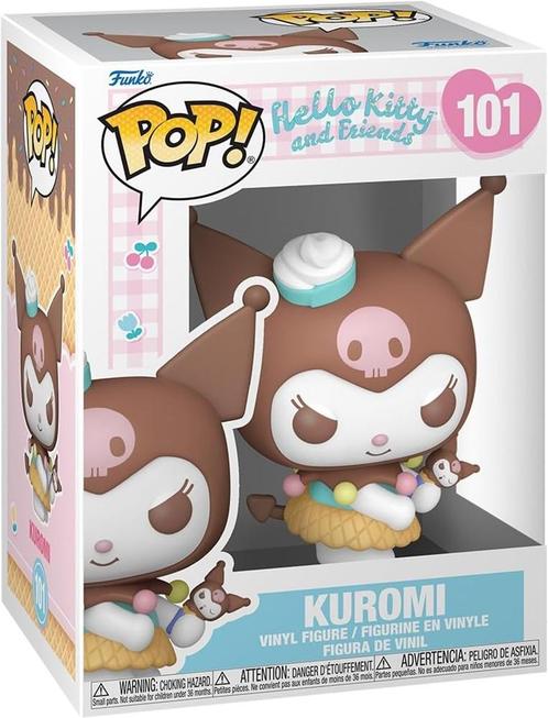 Funko Pop! - Hello Kitty Kuromi with Ice Cream #101 | Funko, Verzamelen, Poppetjes en Figuurtjes, Nieuw, Verzenden