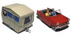 Moulinsart - 2 voitures 1/24e - Le cabriolet et la caravane, Nieuw