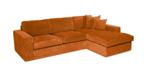 Hoekbank Leiden - hoekbanken - Oranje, Huis en Inrichting, Banken | Sofa's en Chaises Longues, Nieuw, Overige materialen