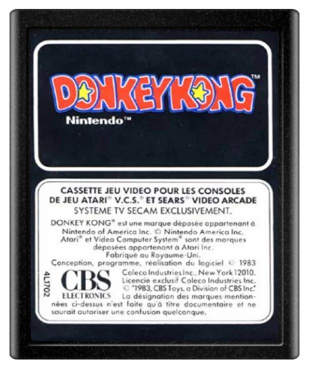Donkey Kong (Cart + Manual), Spelcomputers en Games, Games | Atari, Verzenden