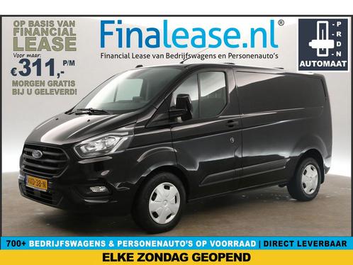 Ford Transit Custom 2.0 TDCI L1H1 170PK AUT Airco LED €311pm, Auto's, Bestelauto's, Lease, Automaat, Diesel, Ford, Zwart, Verzenden