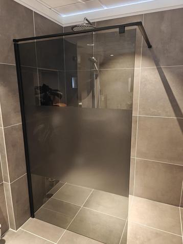 inloopdouche 120cm grijs rookglas helder/mat 0014 0008 beschikbaar voor biedingen
