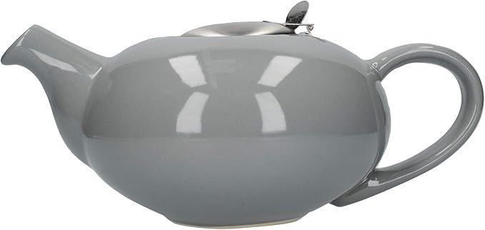 2dekans | Theepot, met Zeef, Keramiek, Grijs, Gespikkeld,, Verzamelen, Porselein, Kristal en Bestek, Nieuw, Ophalen of Verzenden
