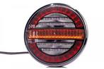 LED achterlicht, rond met dyn. knipperlicht | 12-24v | 100cm, Verzenden, Nieuw