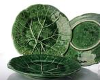 Bordallo Pinheiro - E. Mendes - Bord (3) - Green Majolica, Antiek en Kunst