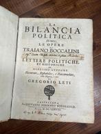 Traiano Boccalini / Gregorio Leti - La bilancia politica di, Antiek en Kunst