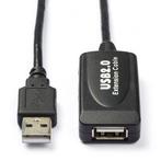 Actieve USB verlengkabel | 10 meter | USB 2.0 (100% koper), Verzenden, Nieuw