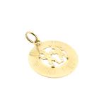 Gouden sterrenbeeld hanger; Tweelingen (zodiac sign, Gemini), Ophalen of Verzenden, Gebruikt, Goud, Overige merken