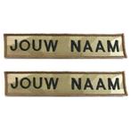 Desert Multicam Naamlint NameTag Patch: Eigen Tekst Airsoft, Verzamelen, Scouting, Nieuw, Ophalen of Verzenden