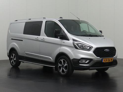 Ford Transit Custom 2.0TDCI 170PK Lang Active Limited Dubbel, Auto's, Bestelauto's, Dealer onderhouden, Lease, Overige kleuren
