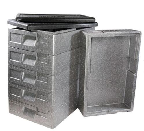 Thermo box set 6 stuks | 2 deksels | GN 1/1 | 80 mm, Zakelijke goederen, Horeca | Keukenapparatuur, Verzenden