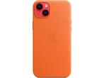 Apple - Leren hoesje - MagSafe - iPhone 14 Plus - Oranje, Verzenden, Nieuw