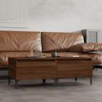 vidaXL Bijzettafels 2 st 50x46x35 cm bewerkt hout bruin, Huis en Inrichting, Tafels | Bijzettafels, Verzenden, Nieuw