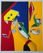 Maartje Wijngaarden (1947) - Lot van 4 grote zeefdrukken