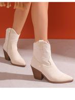 Enkellaars Stiksel Beige 41, dameslaars, Verzenden, Nieuw