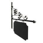 Rechthoekige reclamebord - metaal - 75 x 78 cm - zwart, Verzamelen, Ophalen of Verzenden, Nieuw