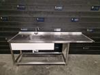 Wastafel | RVS | trespa | 215cm, Zakelijke goederen, Horeca | Keukenapparatuur, Gebruikt, RVS Meubilair