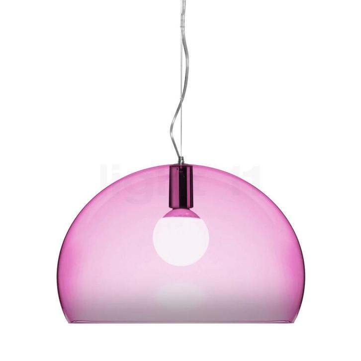 Kartell Small FL/Y Hanglamp, roze (Hanglampen, Binnenlampen), Huis en Inrichting, Lampen | Hanglampen, Nieuw, Verzenden