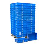 Gebruikte euronorm stapelbakken palletaanbieding alle wanden, Doe-het-zelf en Verbouw, Kratten en Dozen, Ophalen of Verzenden