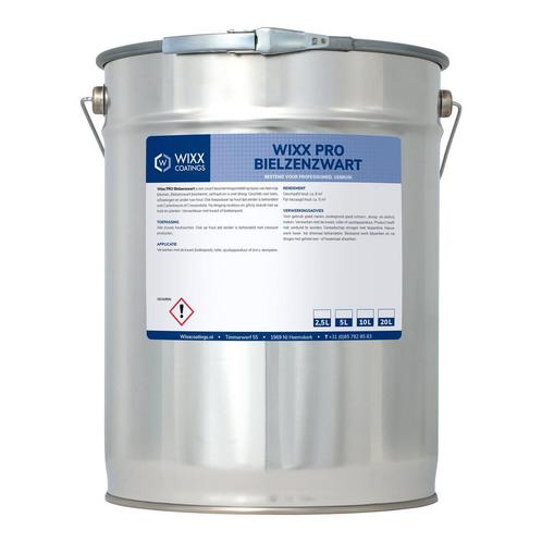 Wixx PRO Bielzenzwart Zwart 2.5L, Doe-het-zelf en Verbouw, Verf, Beits en Lak, Verf, Zwart, Nieuw, Minder dan 5 liter, Verzenden